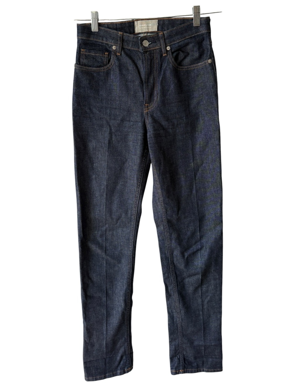 Everlane The High Rise Straight Jean Dark Blue Womens 26 R